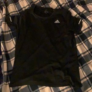 Black adidas athletic shirt